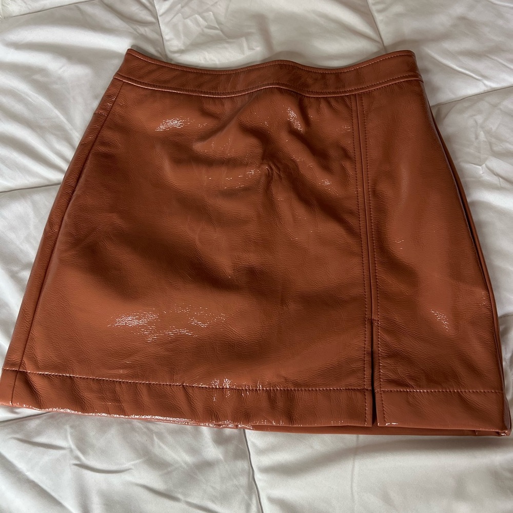 SHEIN leather skirt